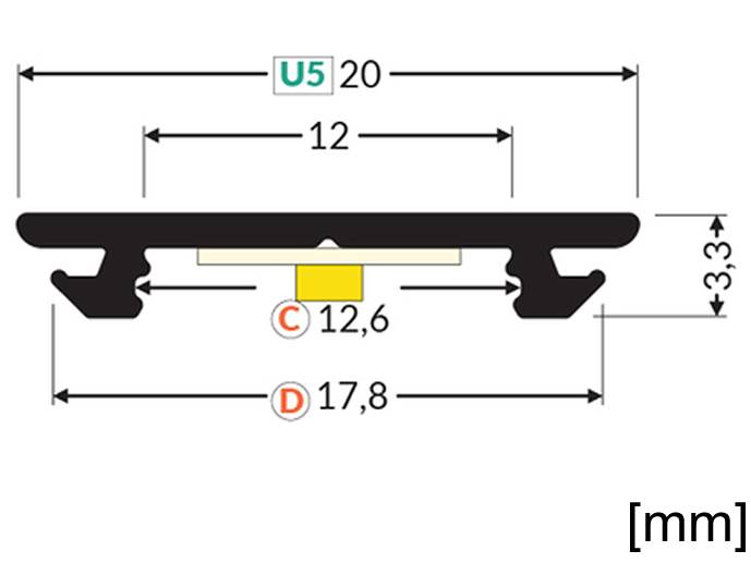 PROFIL LED ARC12 CD/U5 2MB