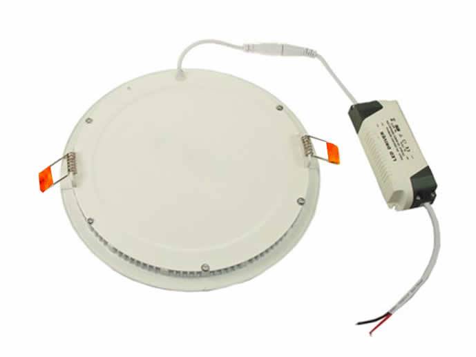 Panel led wpuszczany okrągły 18w b.ciepły