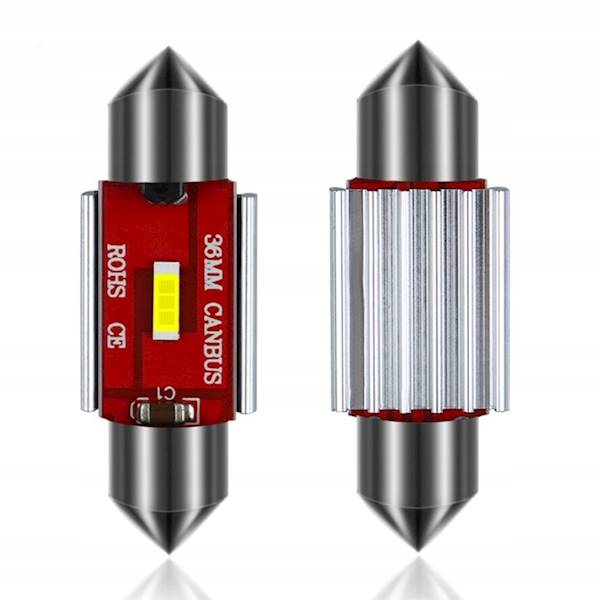 Żarówka LED samoch.C5W 36mm COB radiator canbus