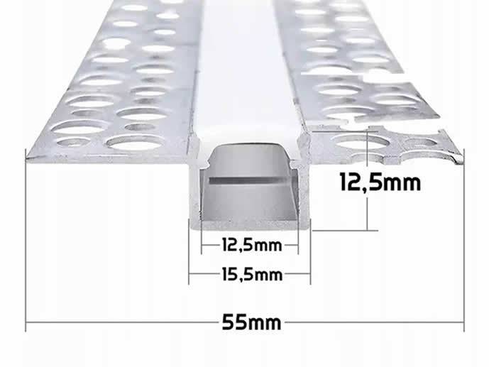 Profil do LED GK  1LED  skrętny 2m
