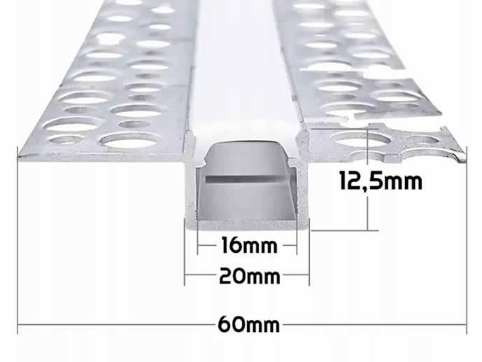Profil do LED GK 2LED skrętny 2m
