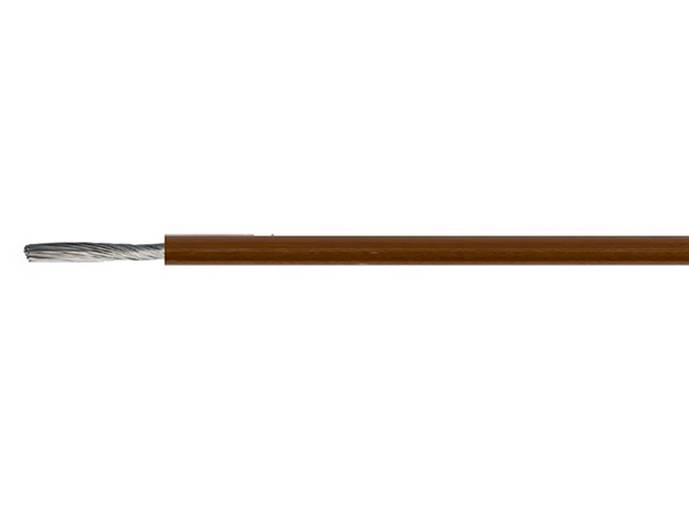 Kabel przewód SIF 0.5mm silikon brąz linka 1m