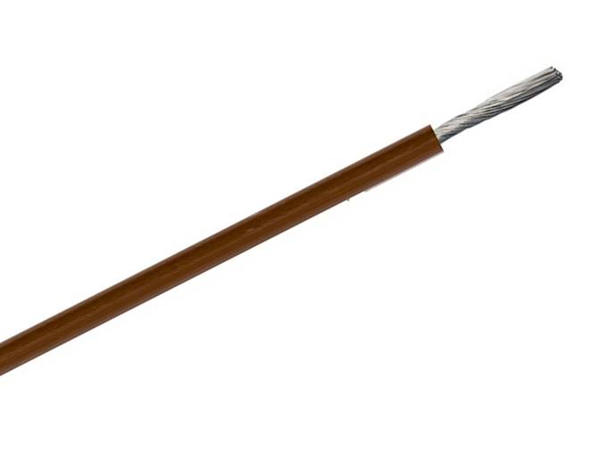 Kabel przewód SIF 0.75mm silikon brąz linka 1m