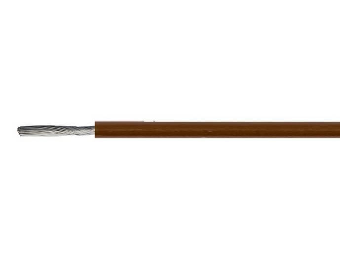 Kabel przewód SIF 0.75mm silikon brąz linka 1m