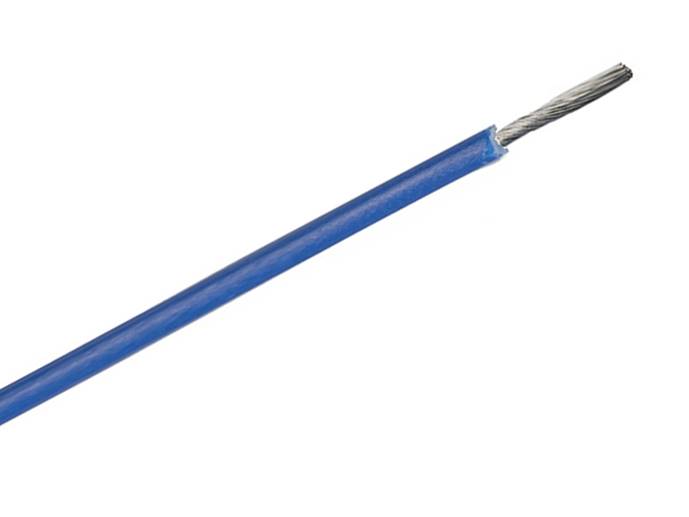 Kabel przewód SIF 0.75mm silikon niebiesk linka 1m