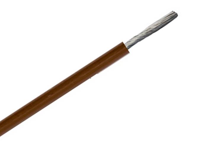 Kabel przewód SIF 1,0mm silikon brąz linka 1m