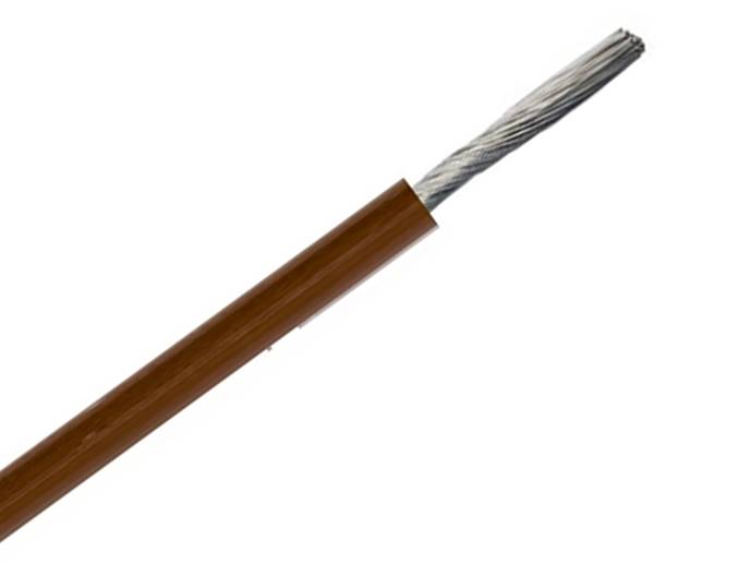 Kabel przewód SIF 1,5mm silikon brąz linka 1m