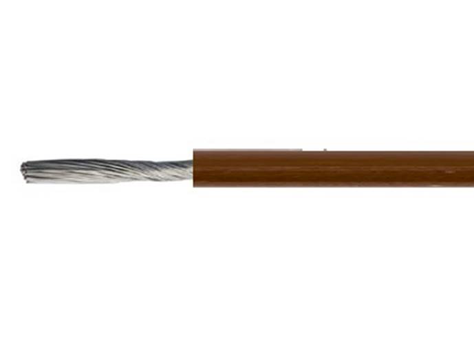 Kabel przewód SIF 1,5mm silikon brąz linka 1m