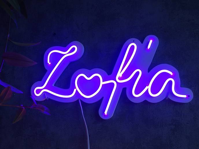 neon Zofia 40x22cm