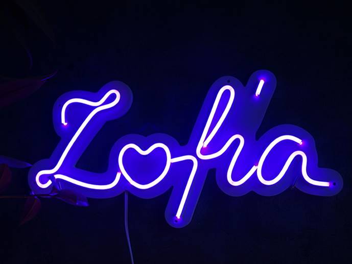 neon Zofia 40x22cm