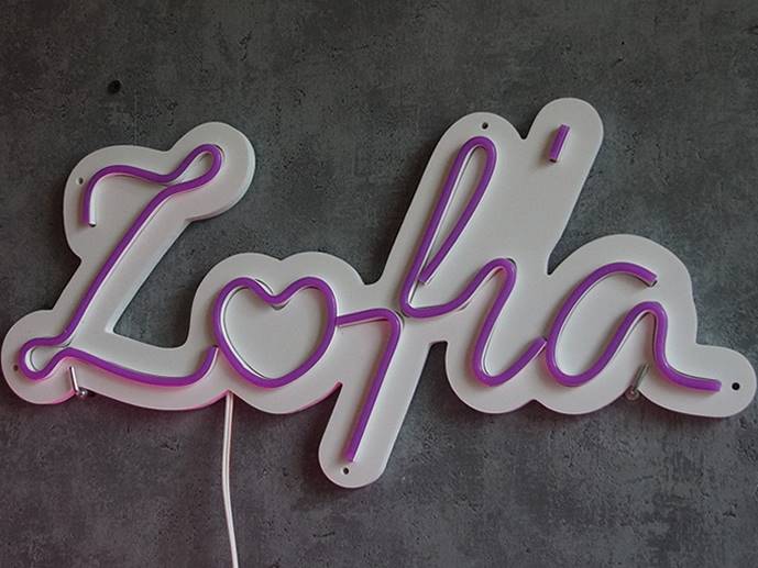 neon Zofia 40x22cm