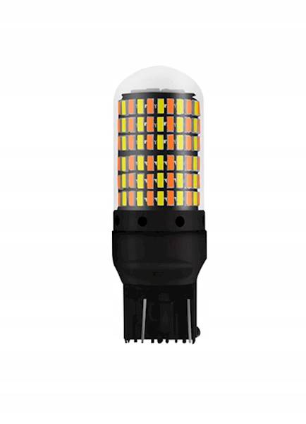 Dual color w21/5w 144smd 4014 Biały + Pomarańczowy