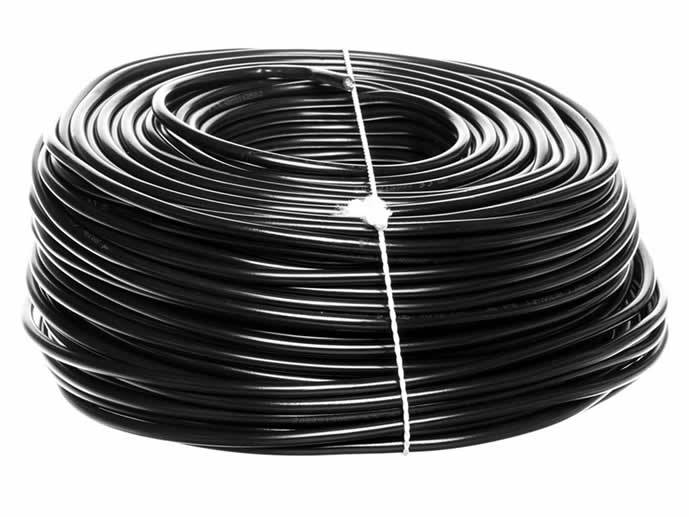 kabel elektryczny OMY 2x0,75 230V czarny okrąg.1m