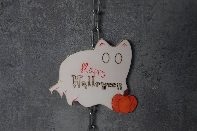 magnes Kotek Halloween 7,5x6,5cm 