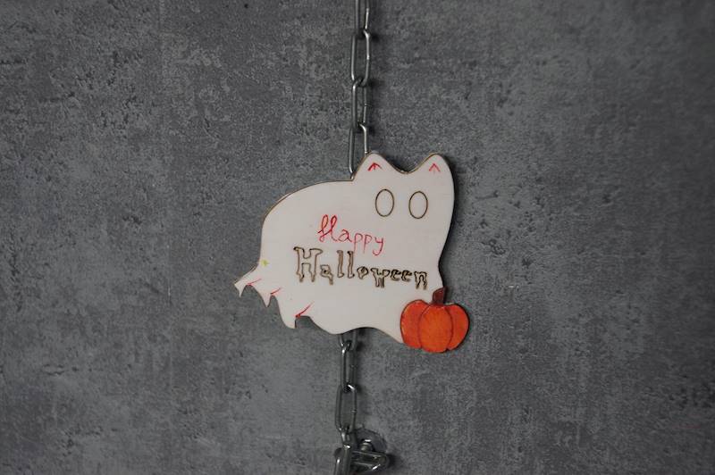 magnes Kotek Halloween 7,5x6,5cm 