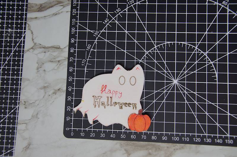 magnes Kotek Halloween 7,5x6,5cm 
