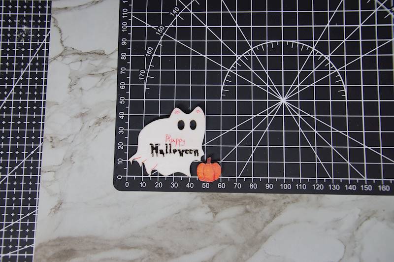 magnes Kotek Halloween dwuczęściowy 5,5x4,5cm 