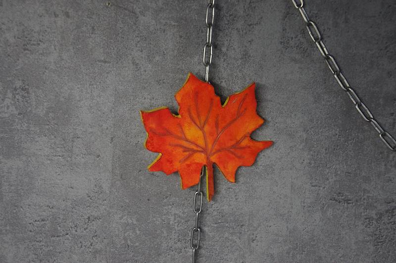 magnes Liść jeścienny klonowy 8x3,5cm 