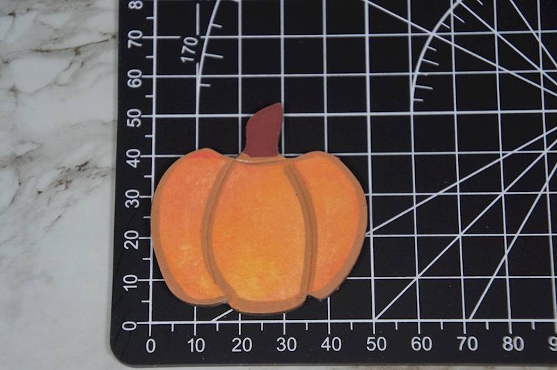 magnes Dynia pomarańczowo-brązowa 5x5cm 