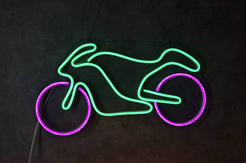 neon Motor, przezroczysty 43x24cm