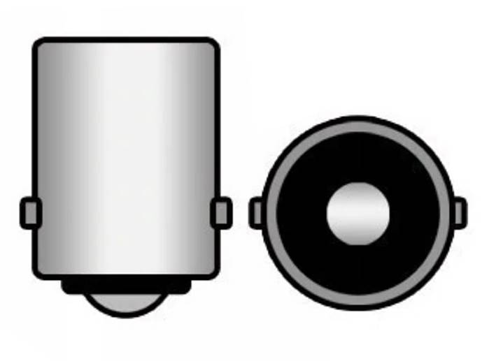 LED 2 COB FILAMENT P21W R5W BA15S 12V 24V BIAŁA