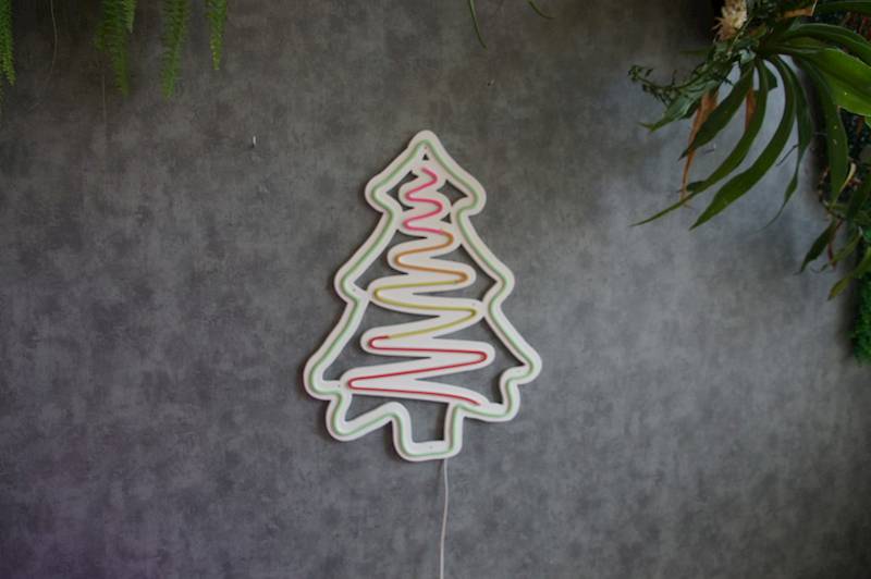 neon Choinka dla kociarzy 48x64 mm 12V kolory