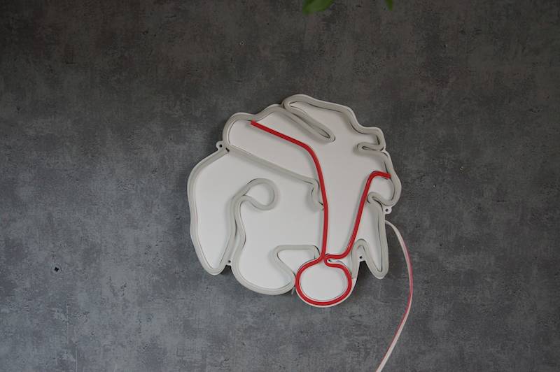 neon Piesek słodk świąteczny 26x26cm