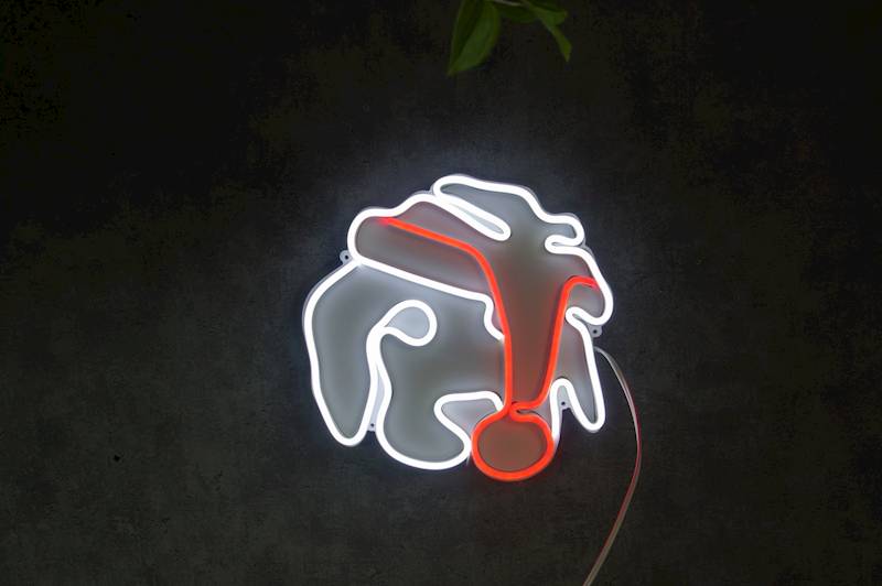 neon Piesek słodk świąteczny 26x26cm