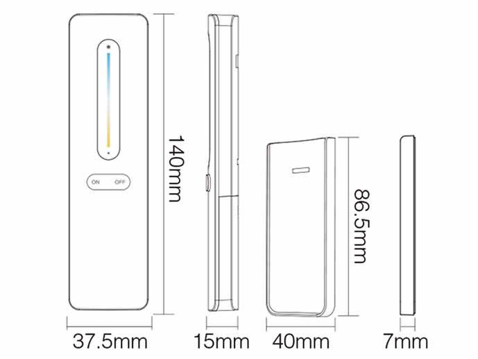 Pilot 1-strefowy  Miboxer CCT biały