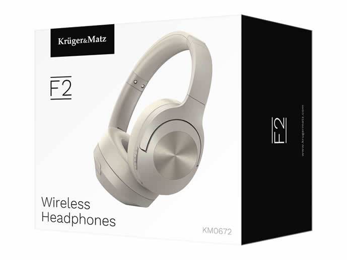 Słuchawki bezprzewodowe Kruger&Matz F2 szare