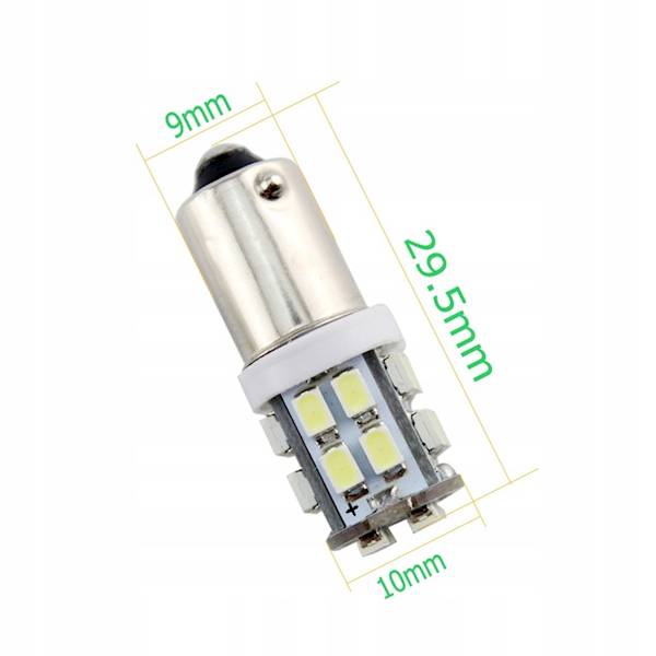 Żarówka samochodowa LED LED 20 SMD 1206 T4W BA9S