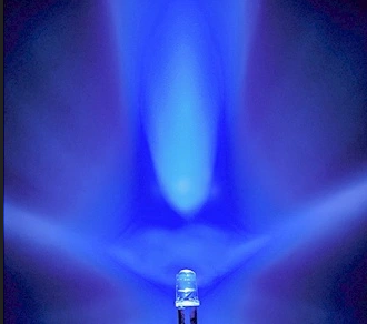 Dioda LED 5mm niebieska clear 12v