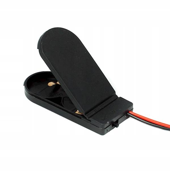 Koszyk na baterie 2xCR2032 z wyłacznikiem