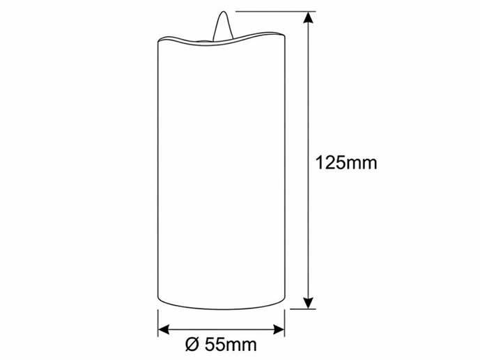 świeca ip65 na baterie H12,5CM