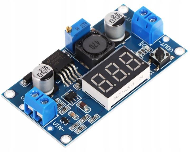Przetwornica Step-Down LM2596 woltomierz LED