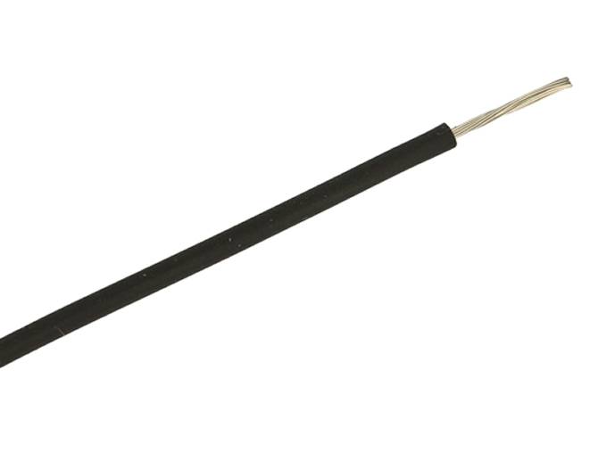 Kabel przewód SIF 0.25mm silikon czarny linka 1m