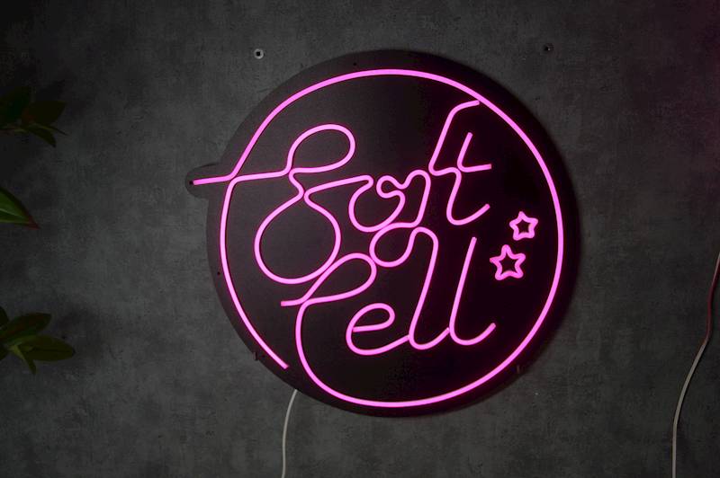 Neon Soft Cell czarny inline 50x49 cm 
