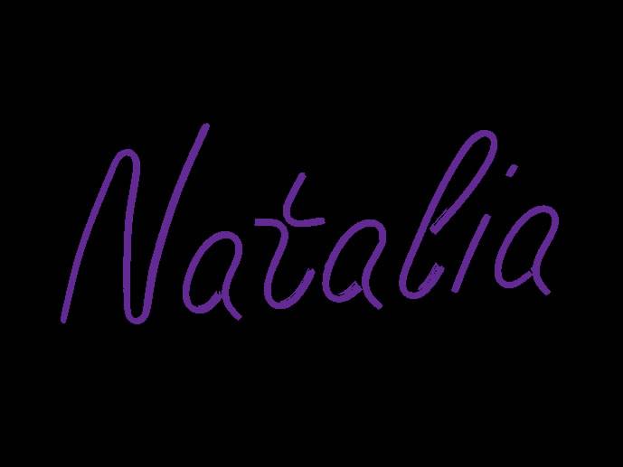Neon Natalia 445x190 podcinany przezr. fiolet