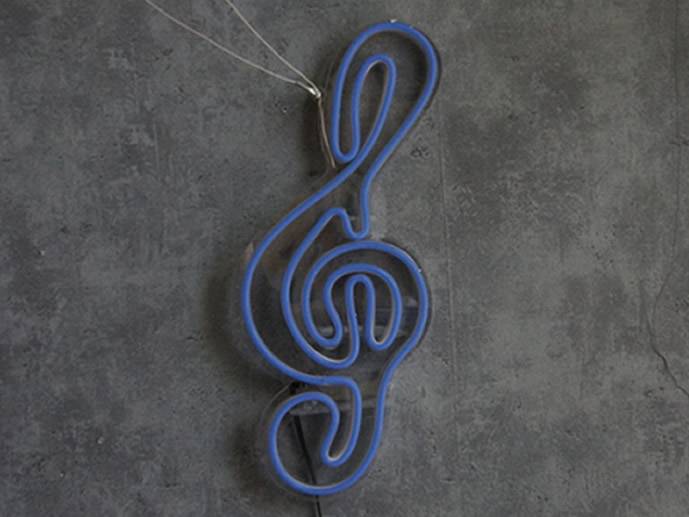 neon Klucz Wiolinowy 15x36cm