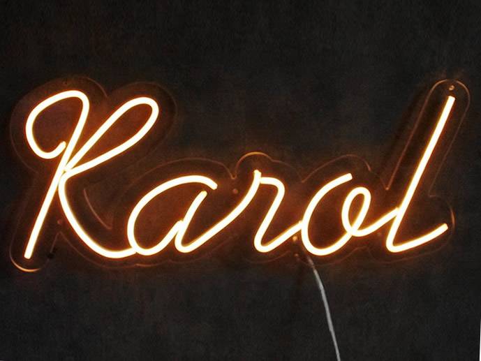 neon Karol 56x24 cm PC8 BC