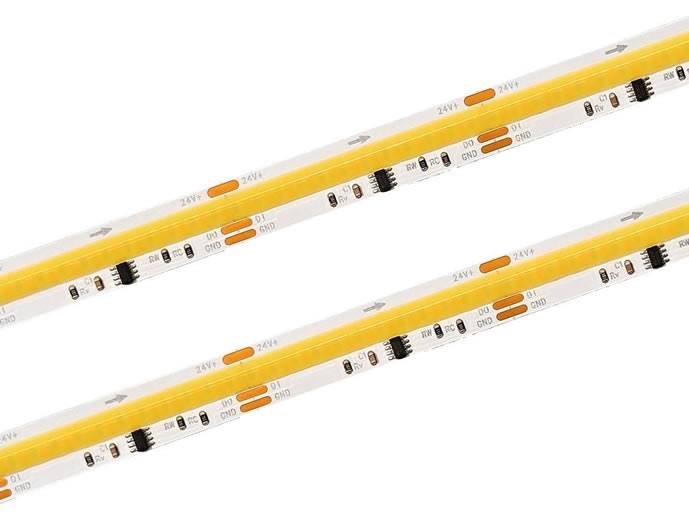 Taśmma LED COB cyfrowa CCT WS2811 1m