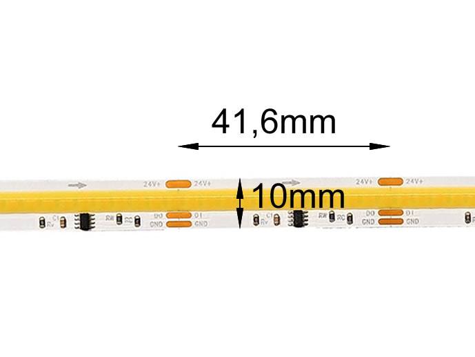 Taśmma LED COB cyfrowa CCT WS2811 1m