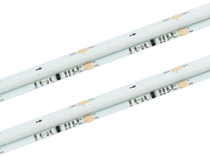 Taśma LED COB 24V RGB cyfrowa ws2811 1m