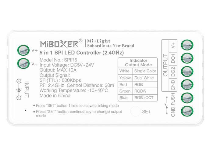 Miboxer odbiornik 5w1 sterownik cyfrowy 