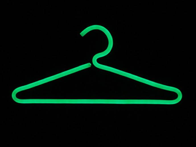 neon Wieszak 30x13cm szatnia garderoba czarny 