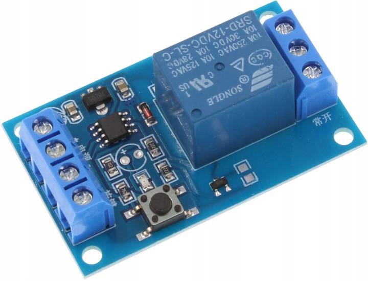 Moduł 1-kanałowy przekaźnik 12V 10A bistabilny