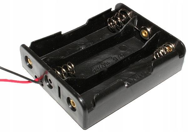 Koszyk baterii 3x18650 Liion kabelki