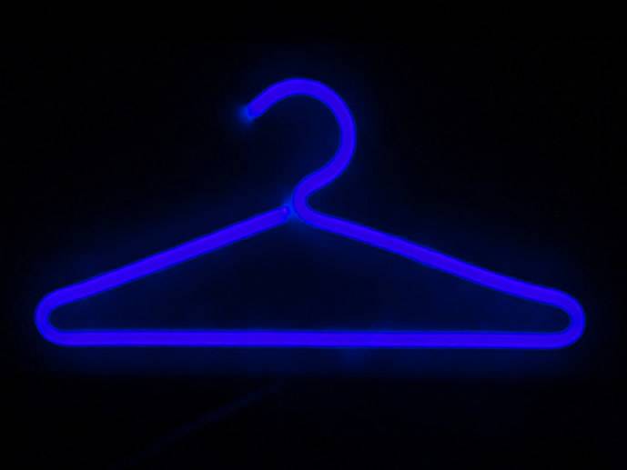 neon Wieszak 30x13cm szatnia garderoba biały