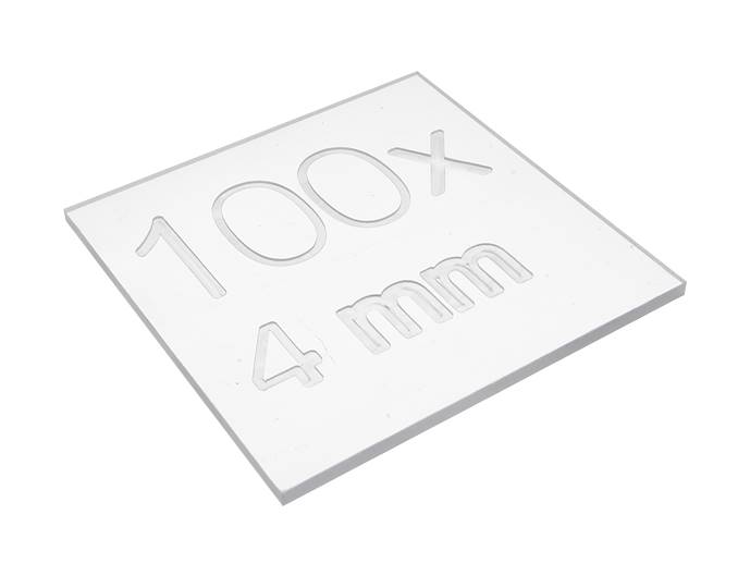 Plyta Poliwęglan przezroczysty 4mm 10x10cm 