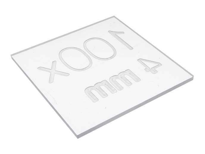 Plyta Poliwęglan przezroczysty 4mm 10x10cm 